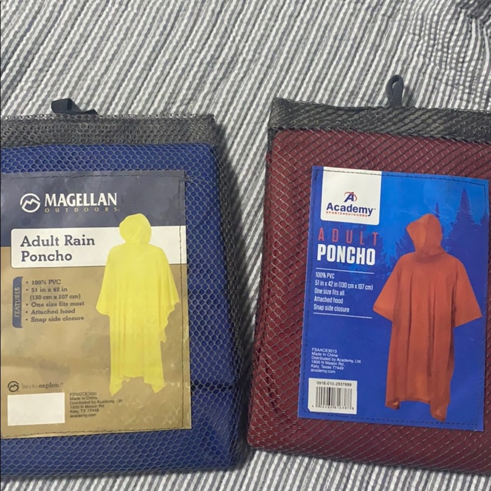 NWT 2 Rain Ponchos